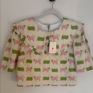 NWT Lisa Says Gah Counting Sheep Blouse